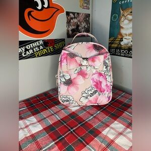 Betsey Johnson Pink Floral Mini Backpack